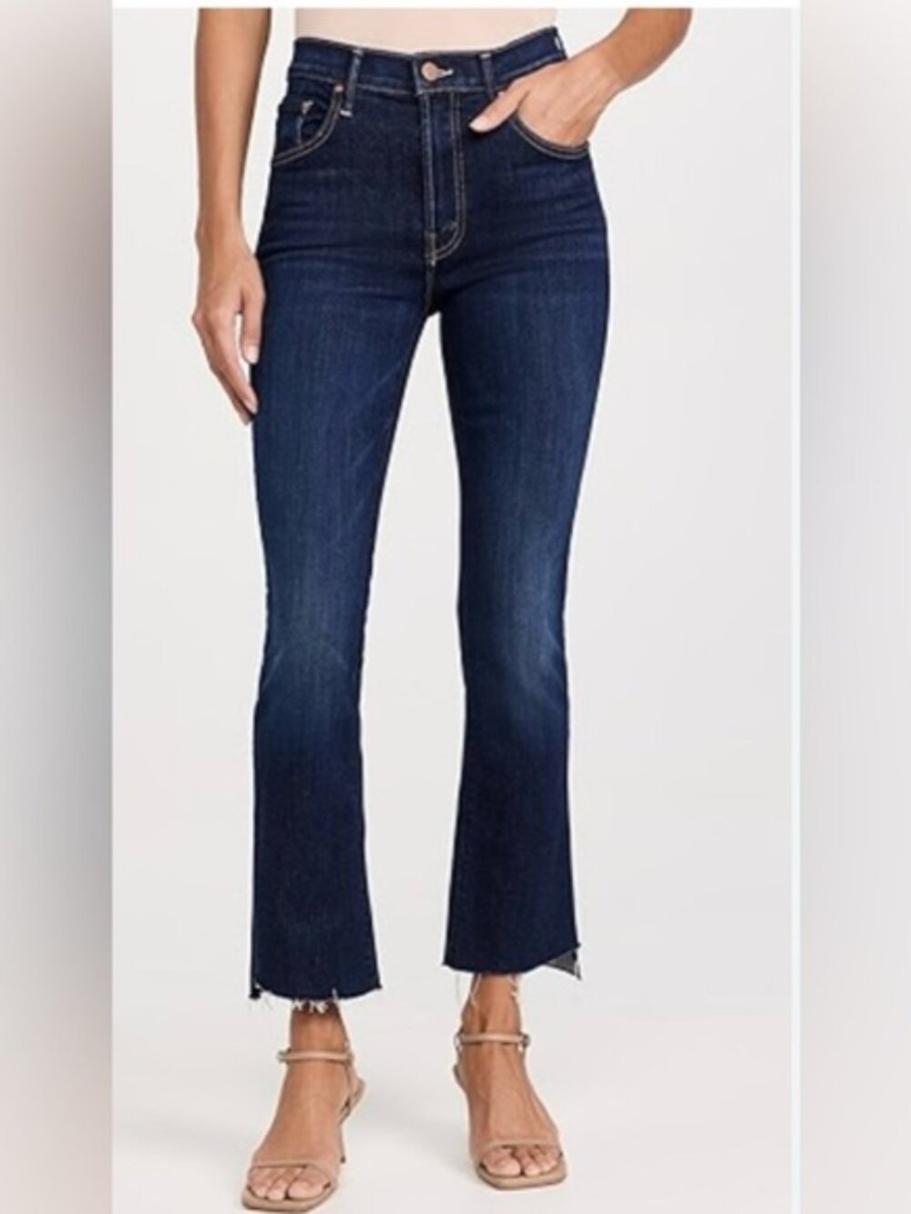 NWT Mother The Hustle Ankle Fray Jeans